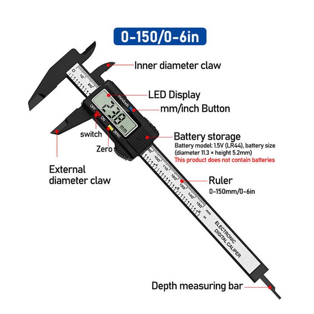Digital Depth Gauge Digital Caliper Level Angle Ruler Height Ruler