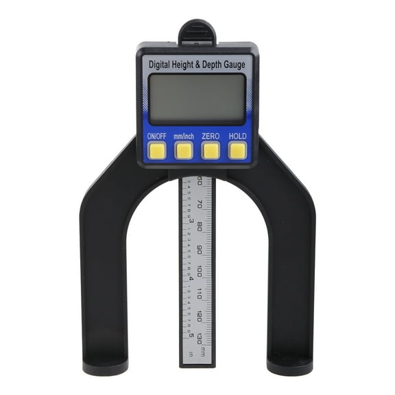 Digital Depth Gauge Digital Height Depth Measuring Tool for Trimmer Router Woodworking Milling Cutter Table Saw Large