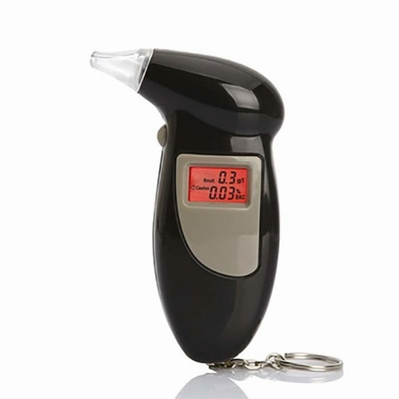 Digital Display Alcohol Breath Tester Breathalyzer Analyzer Detector Test Keychain Breathalizer Breathalyser Device LCD Screen ,Fast and Easy