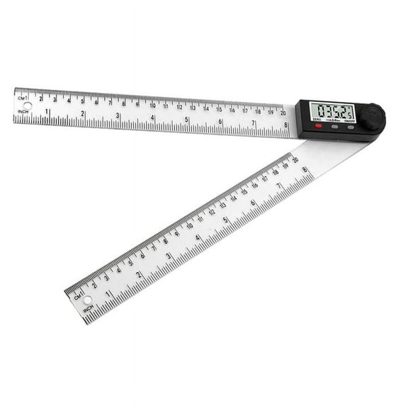 Digital Display Angle Ruler,2-In-1  Ruler & Digital Angle Finder Protractor, (ABS-200MM)