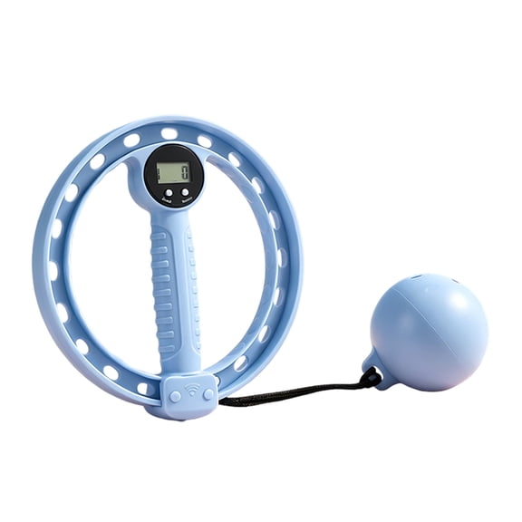 Digital Display Arm Forearm Trainer 360° Hand Crank Weighted Ball Exerciser for Home Gym Workout, Blue