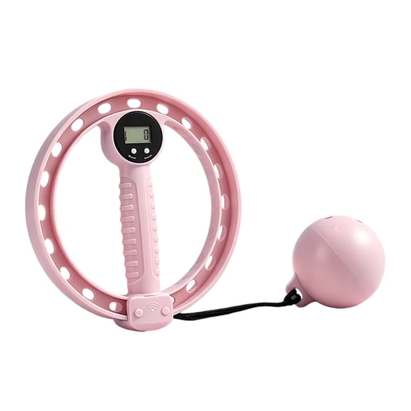 Digital Display Arm Forearm Trainer 360° Hand Crank Weighted Ball Exerciser for Home Gym Workout, Pink