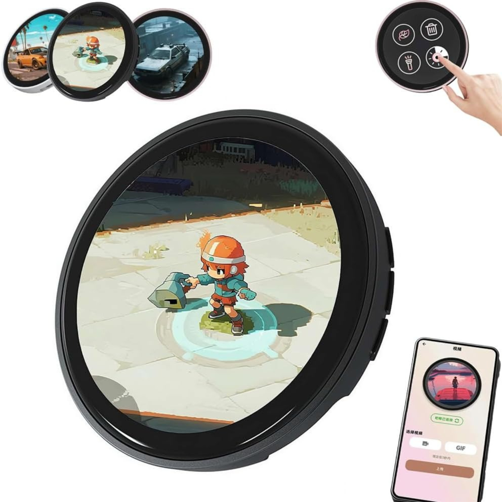 Digital Display Button Pin Badge, Pixel Decorative Pin with Custom ...