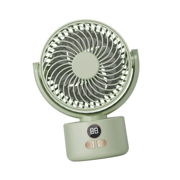 Digital Display Camping Fan 3600mAh Rechargeable Battery USB Power Tripod Base Portable Cooling for Office