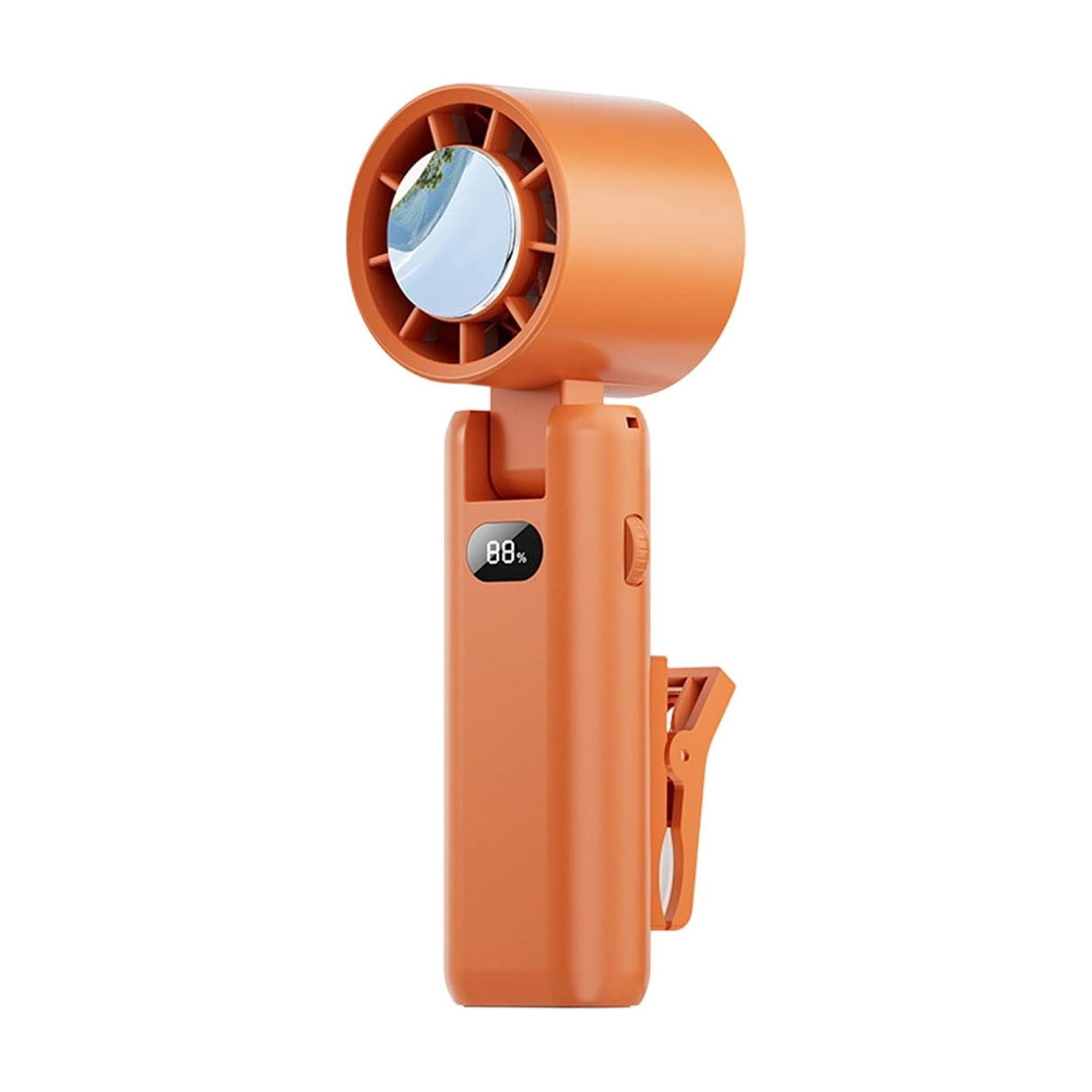Digital Display Clip Fan with 100-Speed Control, USB Rechargeable ...