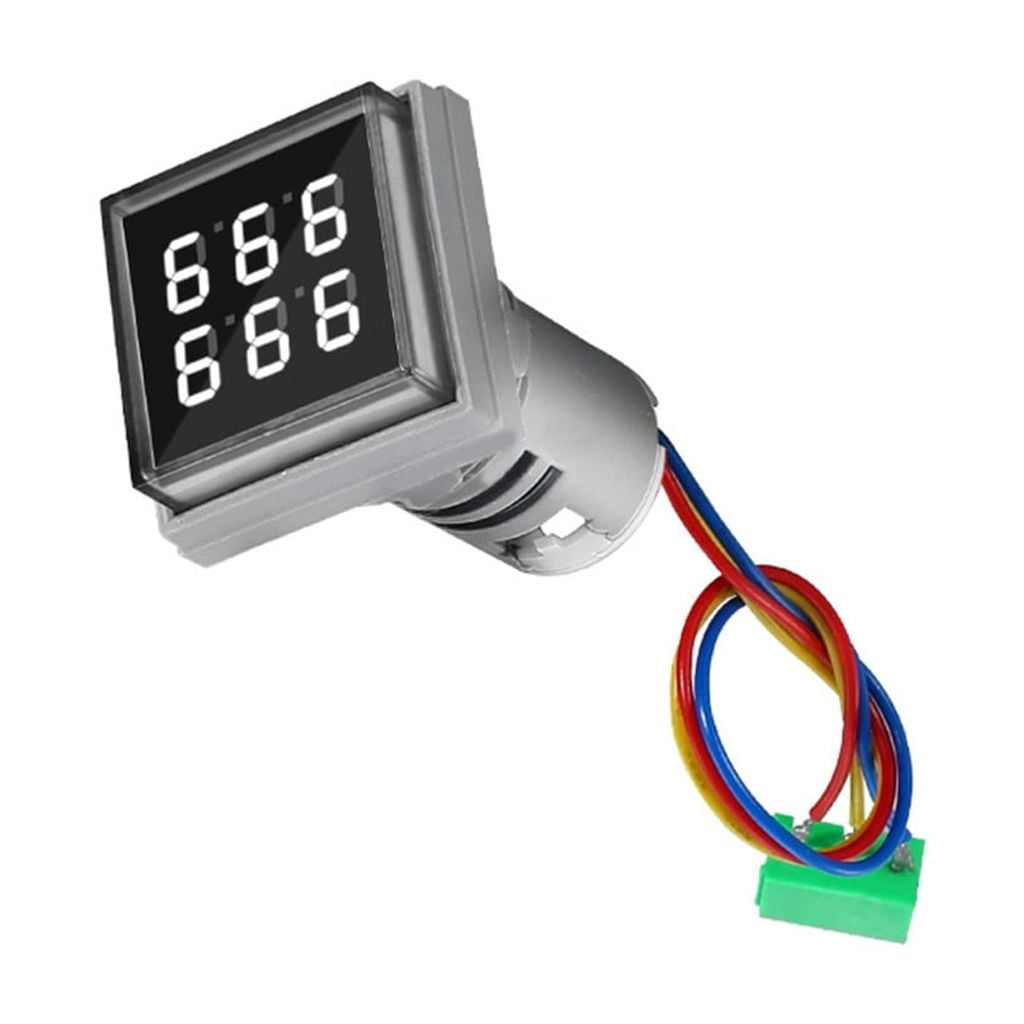 Digital Display Counter 22mm Hole Mount Square Counter Meter 6 Digit 0 ...