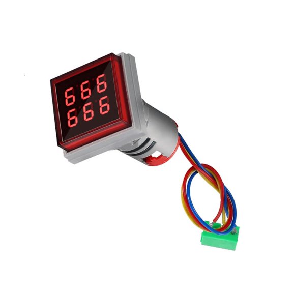Digital Display Counter 22mm Hole Mount Square Counter Meter 6 Digit 0-999999 AC220V Count Meter with Ventilation Hole