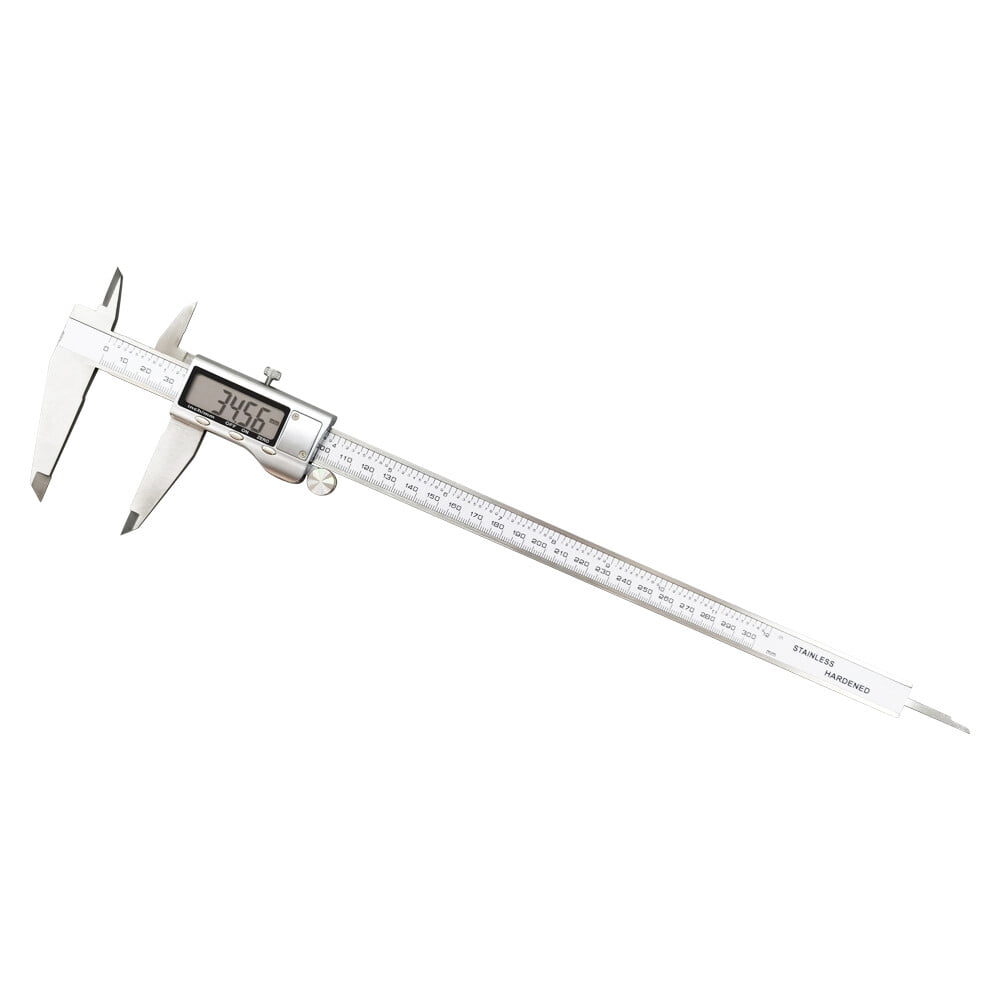 Digital Display Electronic Vernier Caliper 12" Stainless Steel Measuring Tool 300mm