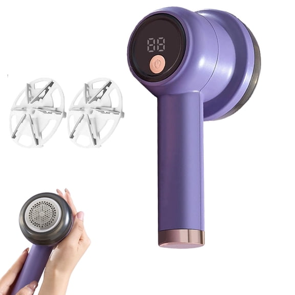Digital Display Lint Shaver Pro,Rechargeable Fabric Shaver Fuzz Remover, Sweater Fuzz Remover Shavers to Remove Pilling,Garment Pilling Remover for Clothes,Remove Pilling for Clothes Furniture Couch