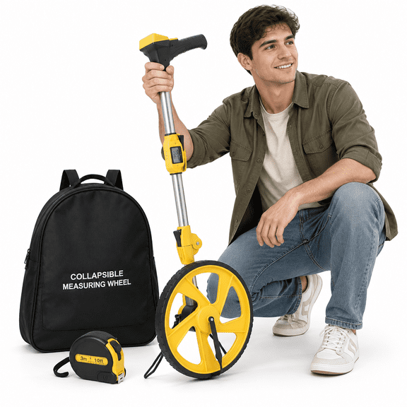 Digital Display Measuring Wheel, Foldable, Feet/meters, Design