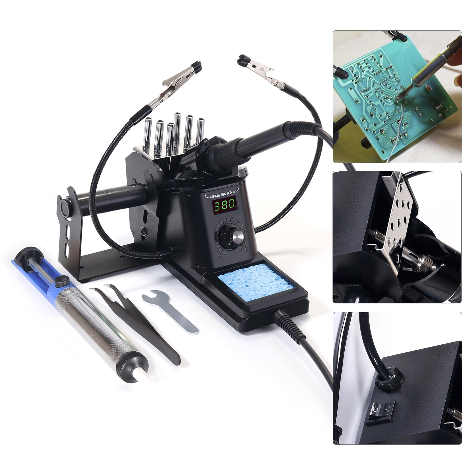 Digital Display Soldering Iron Station Kit, 130W Soldering Iron, Adjustable Temperature Soldering Iron