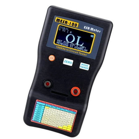 Digital Display TOMSHOO Capacitance Ohm Meter High Accuracy In-Circuit Testing 100kHz