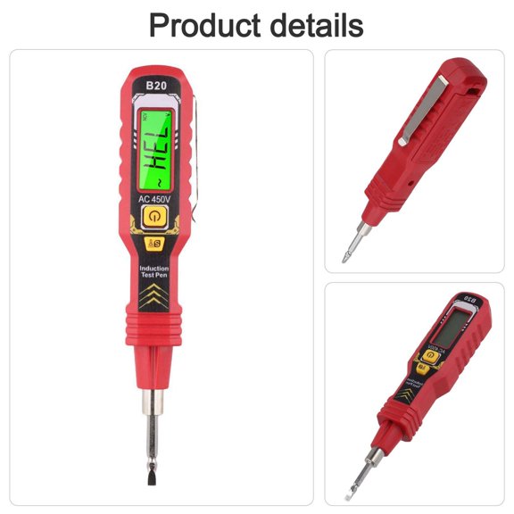 Digital Display Tester Non-Contact Voltage Detector Low-Light Conditions Testing