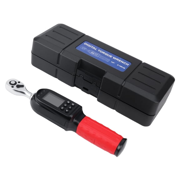 Digital Display Torques Wrench With 1/4" 3/8" 1/2" Drive Sizes And 72 Tooth Ratchet For Bolt Tightening In Automotive