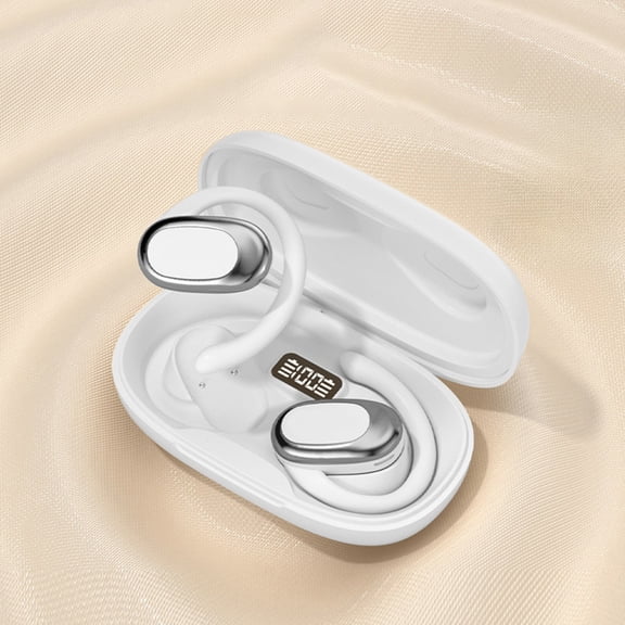 Digital Display Transparent Deep Low Frequency Air Conduction Bluetooth Headphones Ear Hanging Non In Ear Wireless Binaural Call