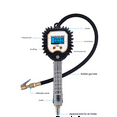 thumbnail image 1 of Digital Display Tyre Pressure Gauge High Monitoring Inflator Car Valve Valve Universal Repair Tool -001, 1 of 5