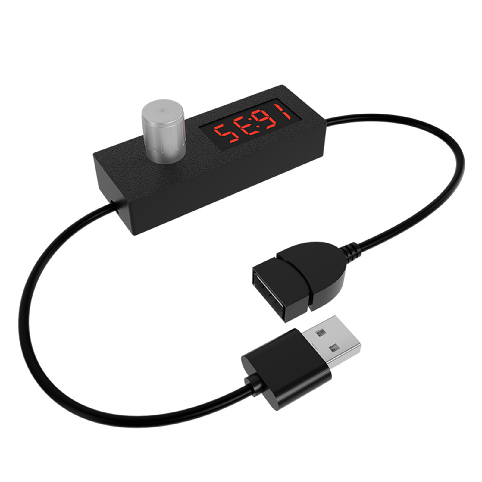 Digital Display USB Timer Power Off Switching Cable Adjustable 