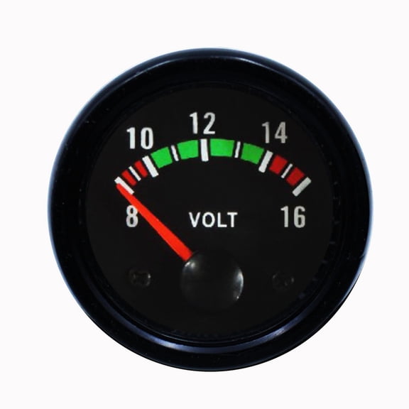 Digital Display Voltmeter, 2"Volts Gauges, Car Modification Instrument High Contrast Gauge