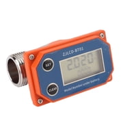 Digital Display Water Flowmeter Flow Sensor Stainless Steel Acid Alkali Resistance Flow Meter for Farmland Irrigation ,Clear Reading