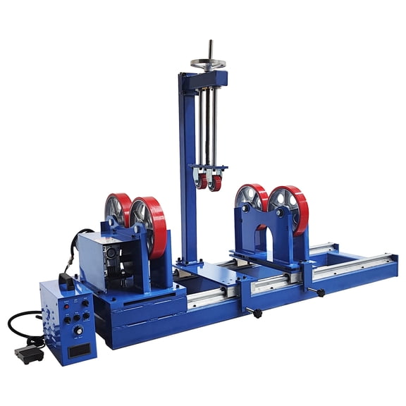 Digital Display Welding Turning Roller 1T Turning Rolls with Sliding Rail and Wheel Press Frame