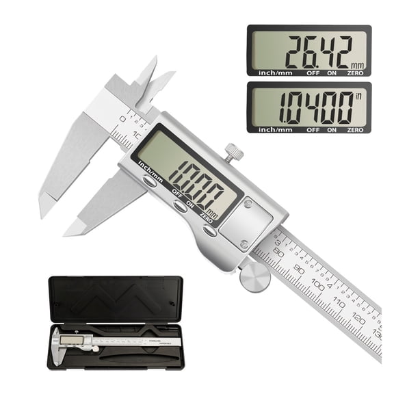 Digital DisplayStainless Steel High Precision Waterproof Electronic Vernier Caliper Micrometer Measuring Tool