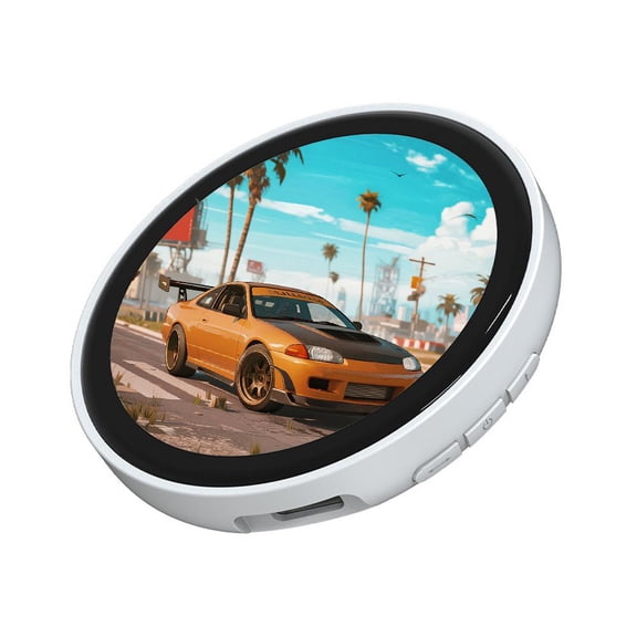 Digital Displayed Pixel Badge Pin, 1.7 HD Display Badge Magnetic Cute Pin with Videos/Photos Display via Bluetooth, Screen Badges Magnetic Cute Pins for Anime/Football Fans