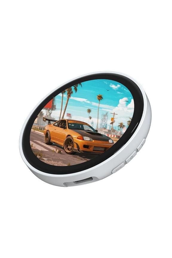 Digital Displayed Pixel Badge Pin, 1.7 HD Display Badge Magnetic Cute Pin with Videos/Photos Display via Bluetooth, Screen Badges Magnetic Cute Pins for Anime/Football Fans