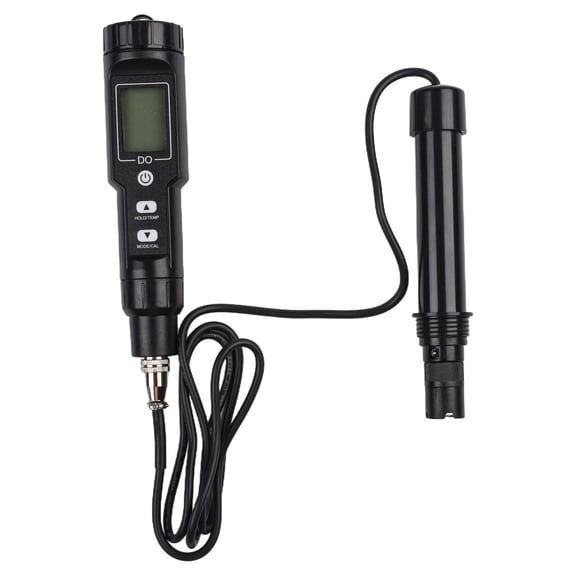 Digital Dissolved Oxygen Meter with ATC, 0.0-30.0mg/L DO Tester, Backlit Display for Aquaculture, Wastewater, Pools, and Labs