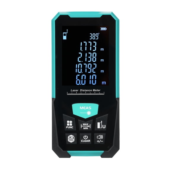 Digital Distance Meter Profesional Distance Meter 120m/393ft Tape Measure Rangefinder with Single Continuous Volumes Area Pythagoras Measurement Modes Digital Range Finder USB Charging