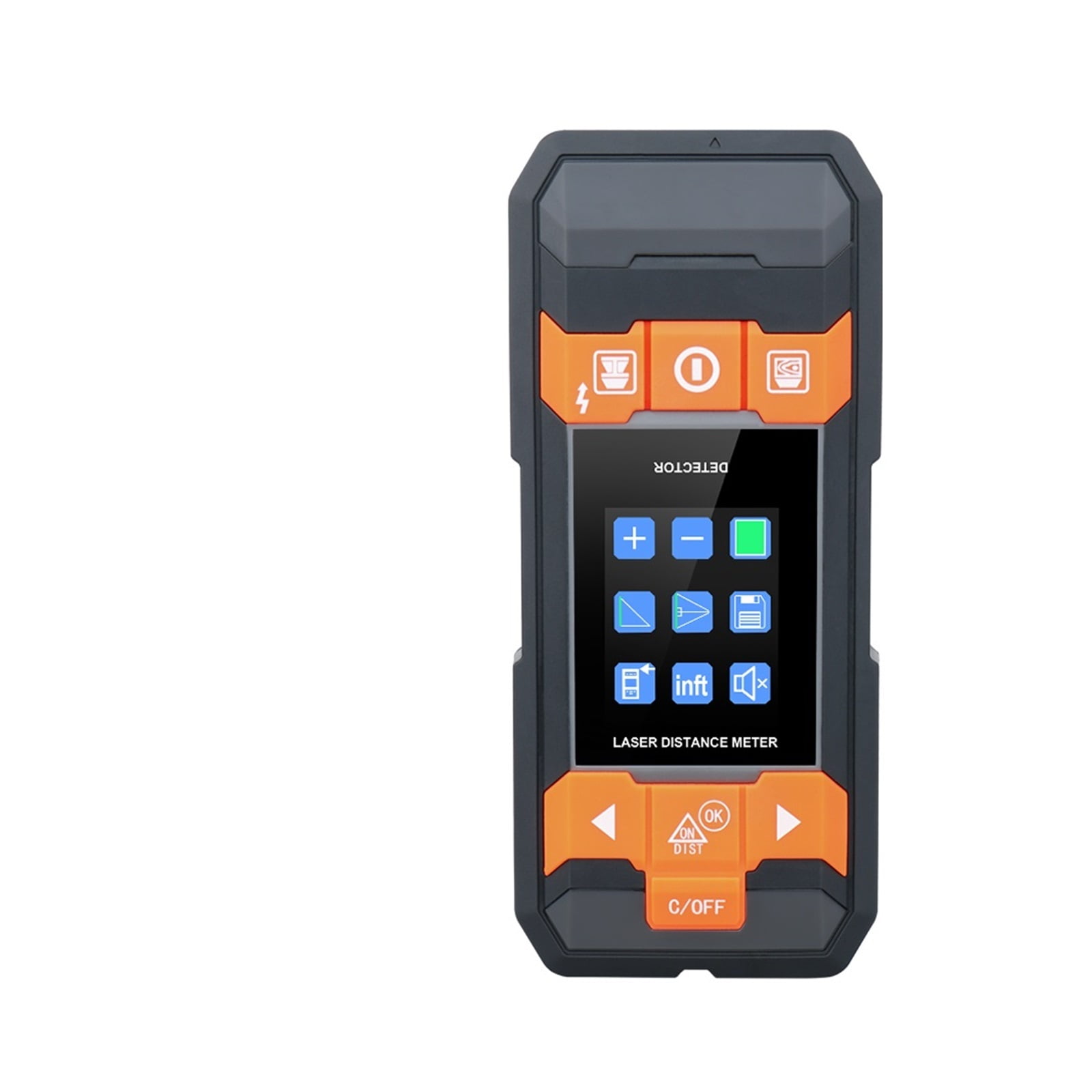Digital Distance Meter Stud Finder AC Wire Tracker Wall Scanner Wood Moisture Meter Rangefinder Tape Metal Detector ,Accurate and Quick - 210D