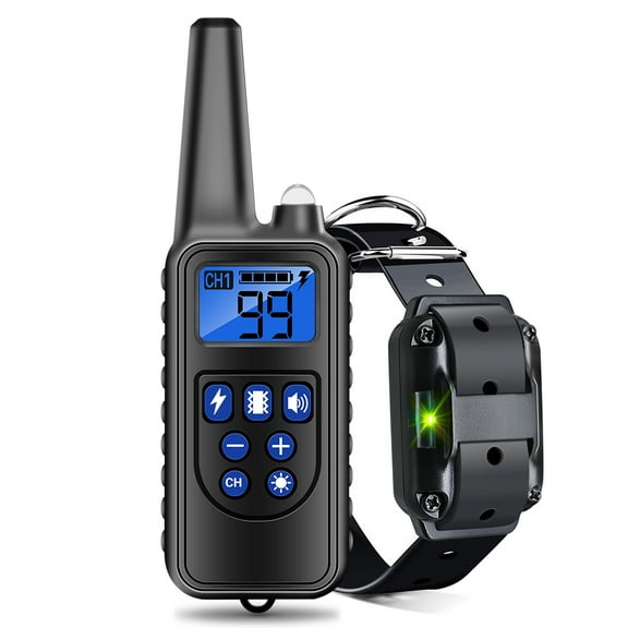 Digital Dog Training Collar Waterproof Rechargeable Remote Control Pet with LCD Display