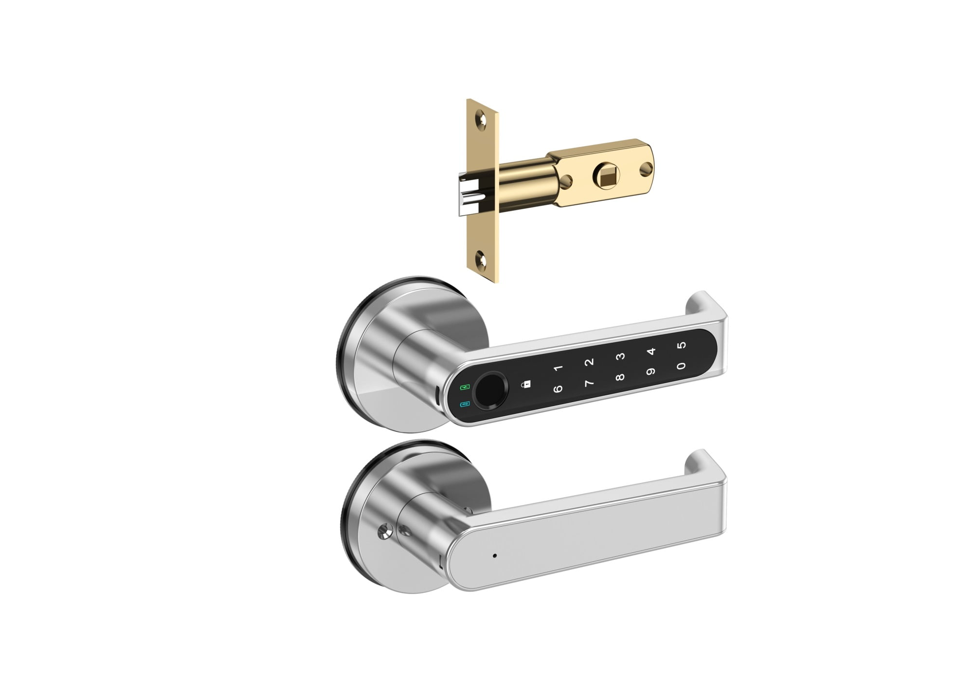 Digital Door Lock Electronic Security Smart Lock Biometric Fingerprint ...