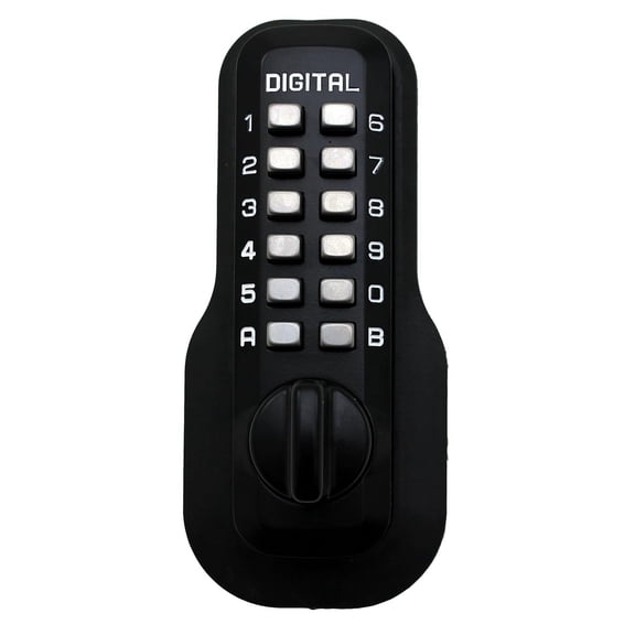 Digital Door Lock M210 Mechanical Keyless Deadbolt, Jet Black