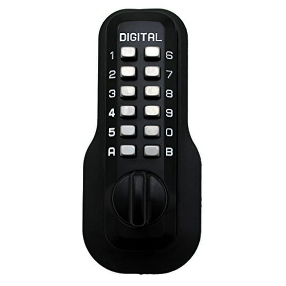 Digital Door Lock M210 Mechanical Keyless Deadbolt, Jet Black