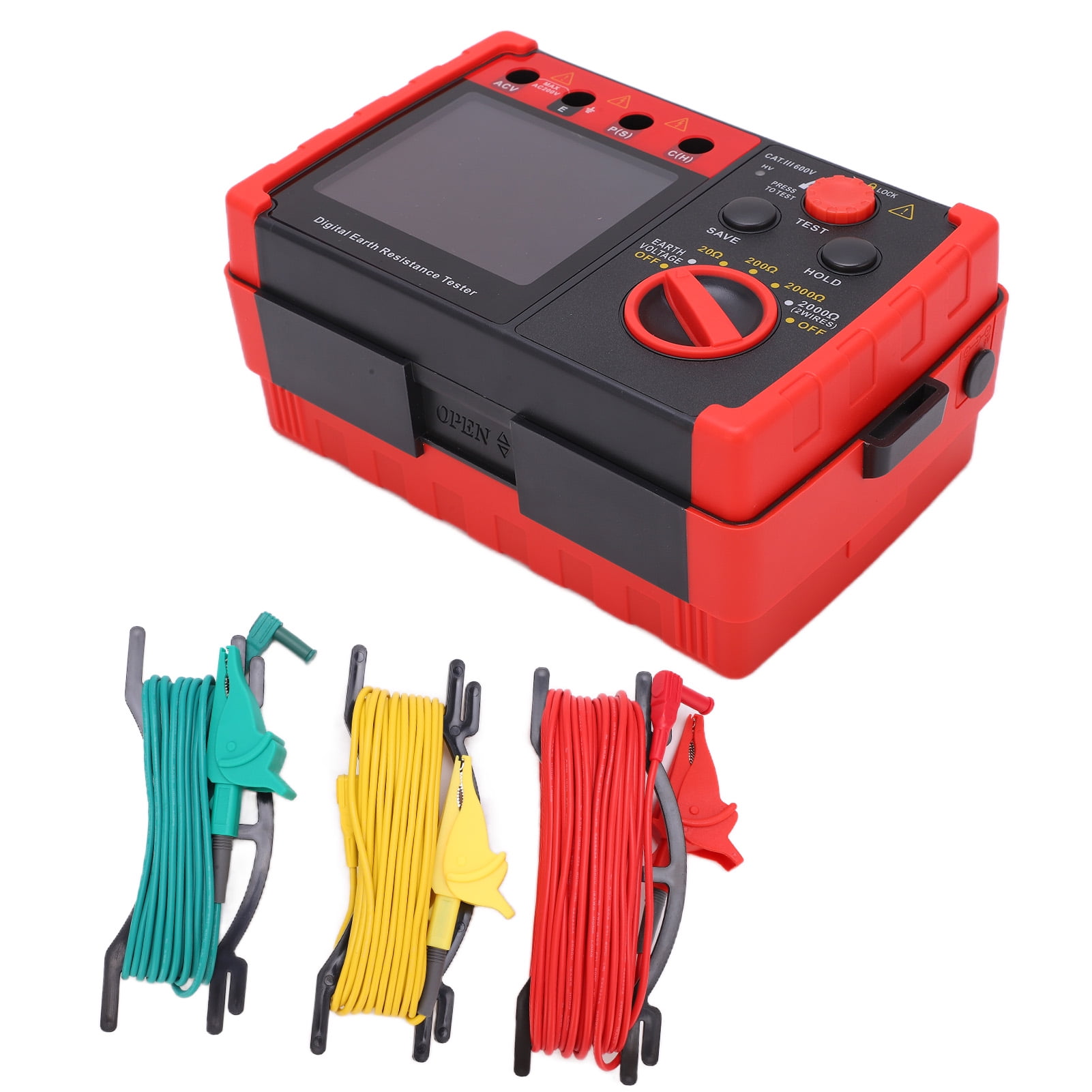 Digital Earth Resistance Tester GT5105A 2000 Ohm Megohmmeter Ground