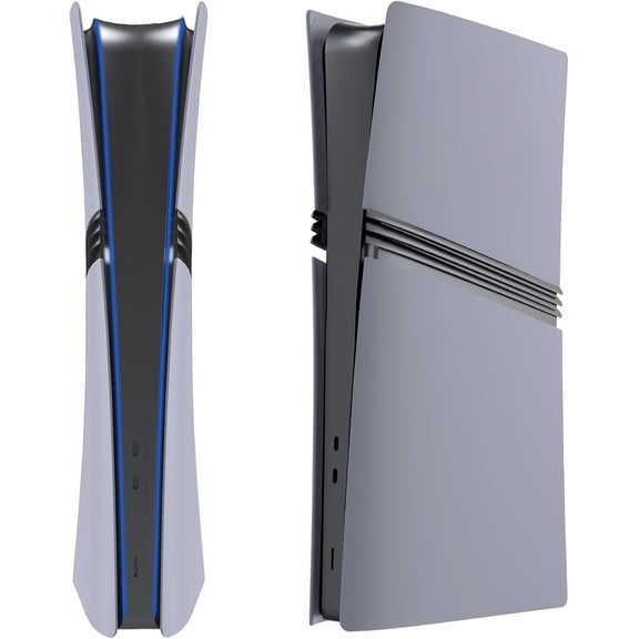 Digital Edition Cover Plates for PS 5 Pro Console, Shell Panels Compatible with PlayStation 5 Pro Accessories Protective Replacement Faceplate 30th Anniversary (Grey)