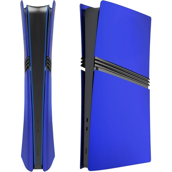 Digital Edition Cover Plates for PS5 Pro Console, Shell Panels Compatible with PlayStation 5 Pro Accessories Protective Replacement Faceplate (Blue)