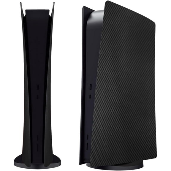 Digital Edition Face Plates Cover Skins Shell Panels for PS5 Console, For Playstation 5 Accessories Faceplate Protective Shell Replacement Plate Dustproof Anti-Scratch (Carbon Fiber)