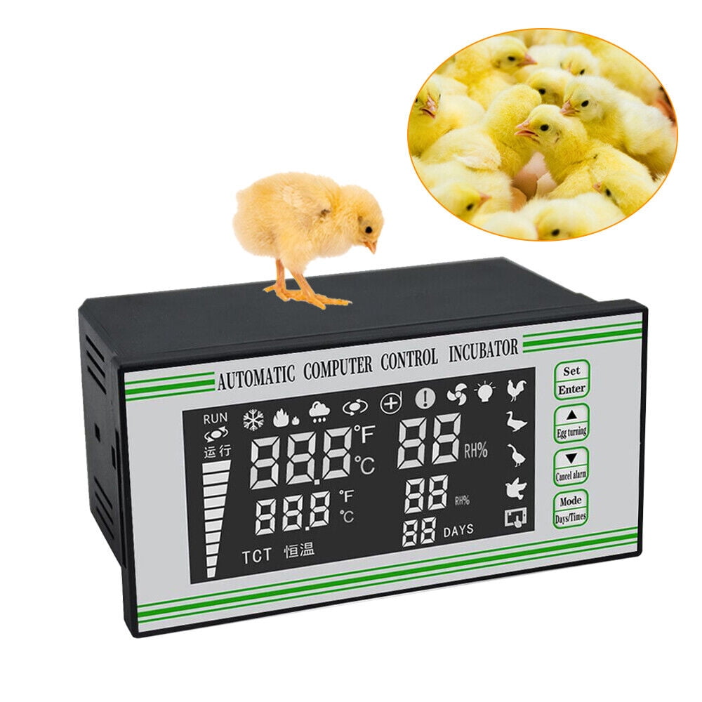 Digital Egg Incubator Automatic Temperature Humidity Controller Thermostat Digital Egg Incubator Controller Automatic Humidity Sensor Thermostat XM-18S