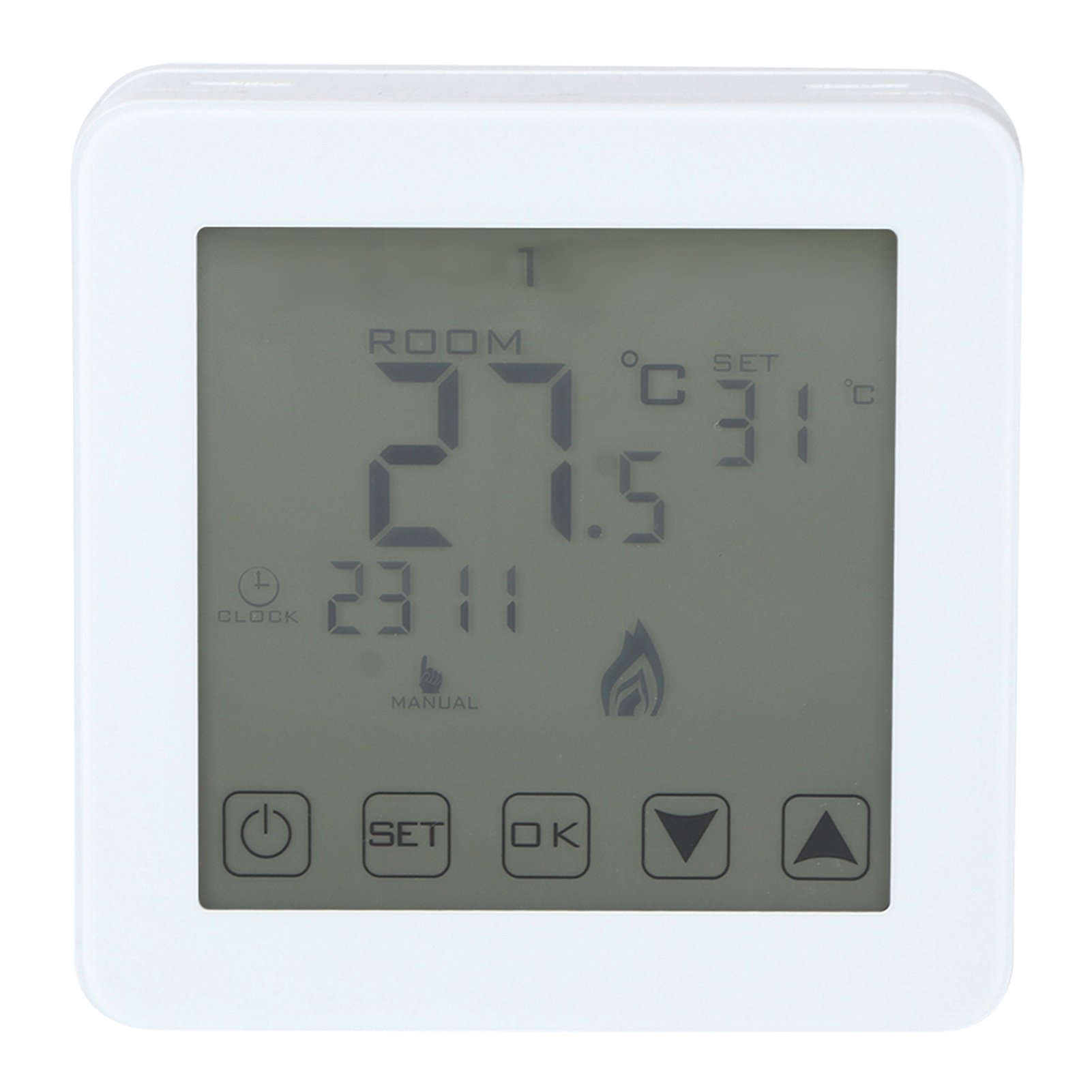 Digital Electric Heating Thermostat, Wall Mounted LCD Screen ...