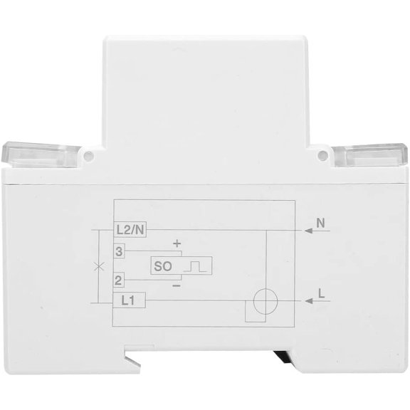 Digital Electric Meter, Electricity Usage Monitor, Single Phase Din Rail kwh Meter, 4P LED Power Consumption Meter, DDM75S 10 to 40A$$Tools & Hardware Other