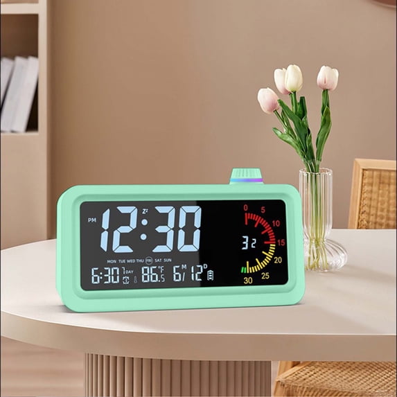 Digital Electronic Clock Visual Alarm Clock Timer Countdown LCD Display