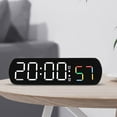 thumbnail image 1 of Digital Electronic Clock with Temperature and Humidity Display, Silent USB-Powered Wall or Bedside Clock for Home and Living Room Decoration, 1 of 9