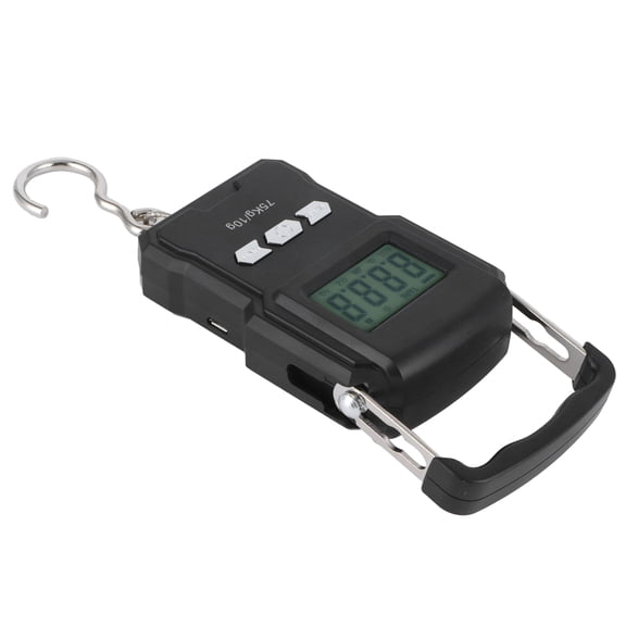 Digital Electronic Express Scale with Tape Measure High Precision Portable LCD Screen Hanging Scale Dual Unit for Home Postal and Kitchen Weight Tracking 75kg / 165 lbs Capacity