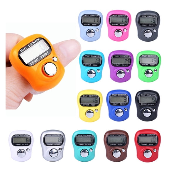 Digital Electronic LCD Tally Counter Finger Hand Ring for Knitting Craft and Industrial Counting Applications