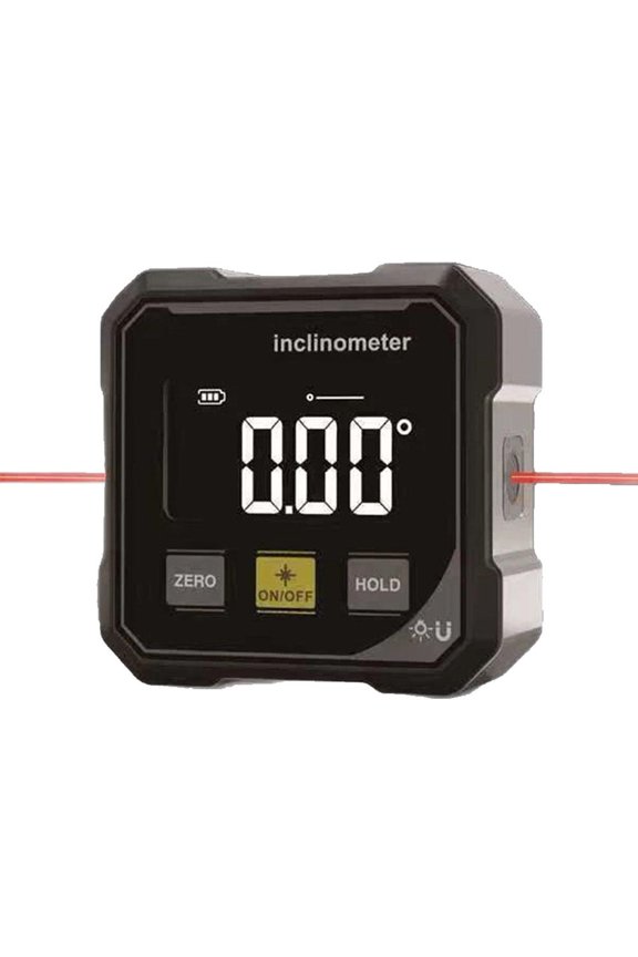 Digital Electronic Level and Angle Gauge Ideal for Woodworking and Construction Projects Featuring Four Sided Strong Magnetism Cube Inclinometer with Backlight