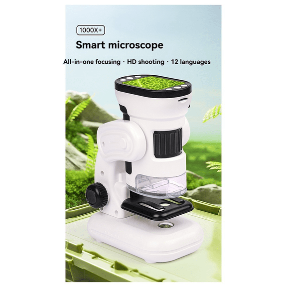 Digital Electronic Microscope with Display for High Definition Magnifier Science Teaching Toys Gift for Kids