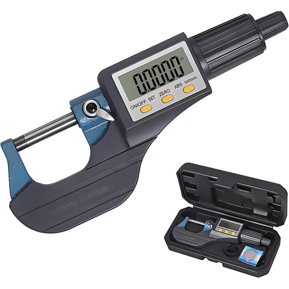 Digital Electronic Outside Micromete, Digital Micrometer 0-1"/25MM Measuring Range, Professional Inch/Metric Measuring Tools (m)