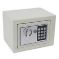 thumbnail image 1 of Digital Electronic Safe Box Small Home Office Security Safe with Digital Lock Wall Cabinet Safe for Jewelry Money Gun Valuables,Solid Steel Free Gift with 4 Batteries (White), 1 of 5