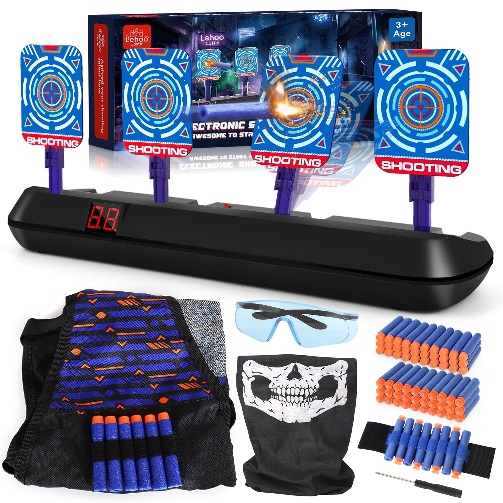 Electronic Shooting Targets, Digital Target for Nerf with Auto